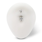 NAVEL OVAL ZIRCON SMALL JEWEL
