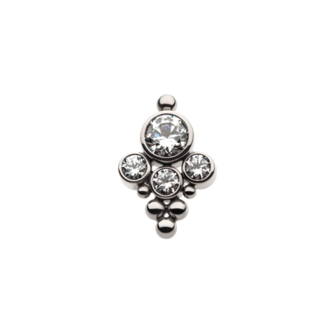 TITANIUM CAELI 2 GEM CLUSTER