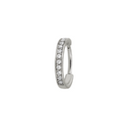 TITANIUM CRYSTAL-SET HOOP