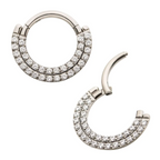 TITANIUM DOUBLE ROW ZIRCON DAITH CLICKER