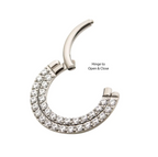 TITANIUM DOUBLE ROW ZIRCON DAITH CLICKER