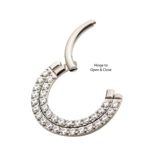 TITANIUM DOUBLE ROW ZIRCON DAITH CLICKER