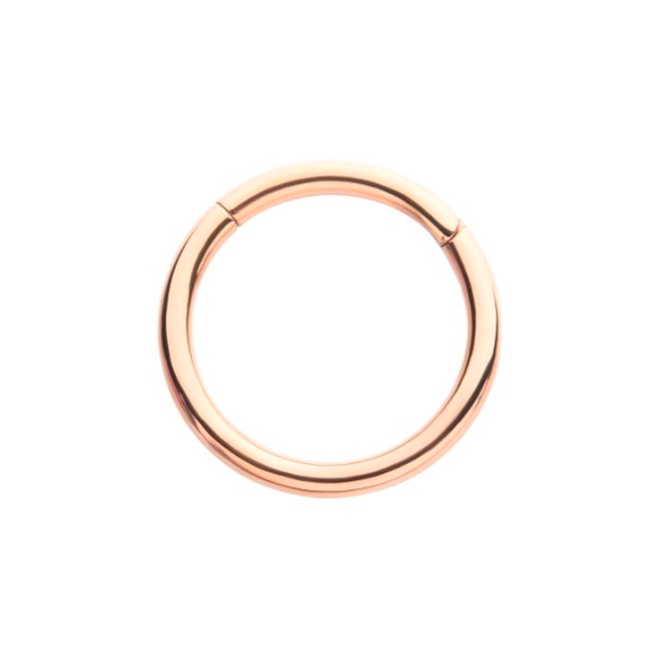 TITANIUM ROSE GOLD SIMPLE HOOP
