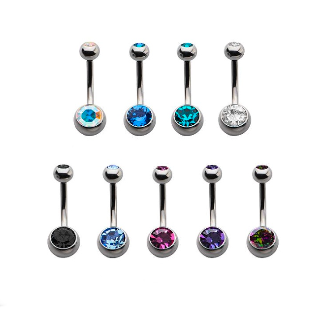 TITANIUM CLASSIC NAVEL JEWELLERY