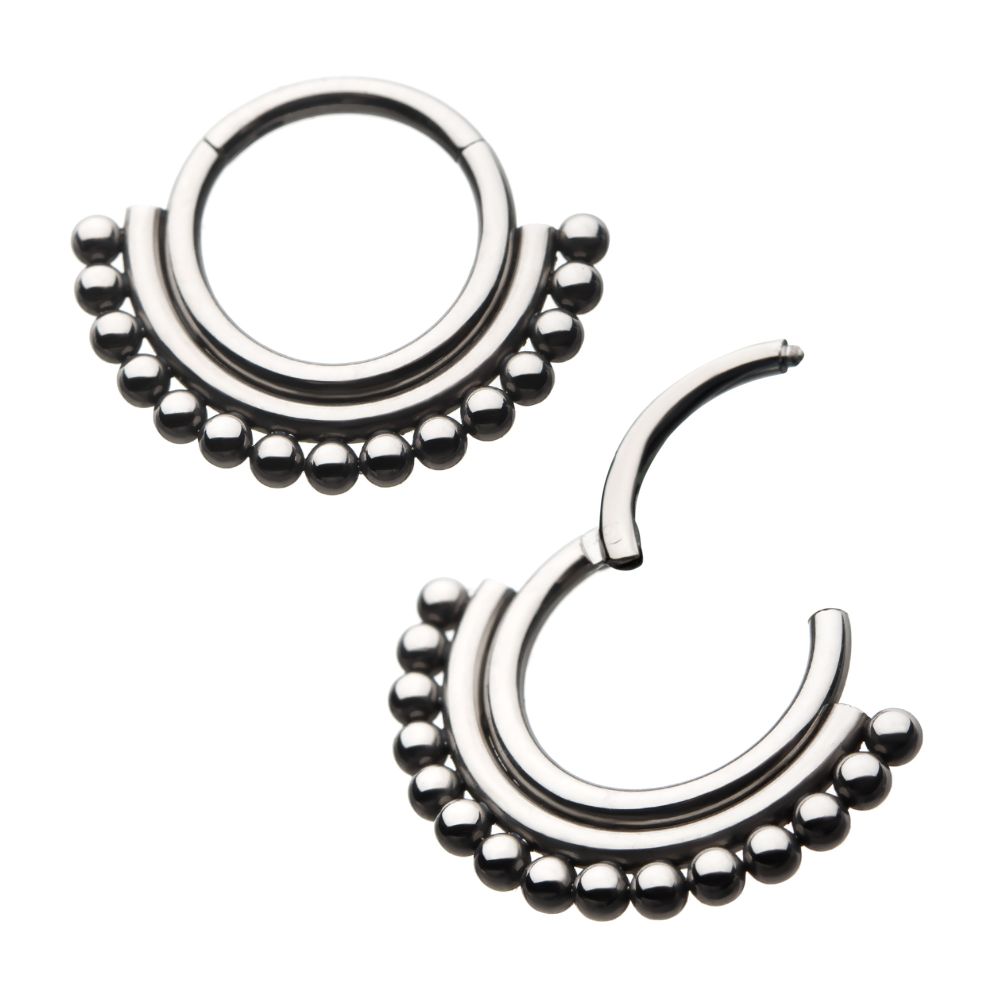 TITANIUM 15-BEADED CLASSIC FRONT FACING HINGED SEGMENT CLICKER