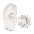 TITANIUM 9 GEM MARQUISE CLUSTER FRONT FACING HINGED SEGMENT CLICKER