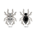 TITANIUM THREADLESS SPIDER TOP WITH TEARDROP & ROUND GEM