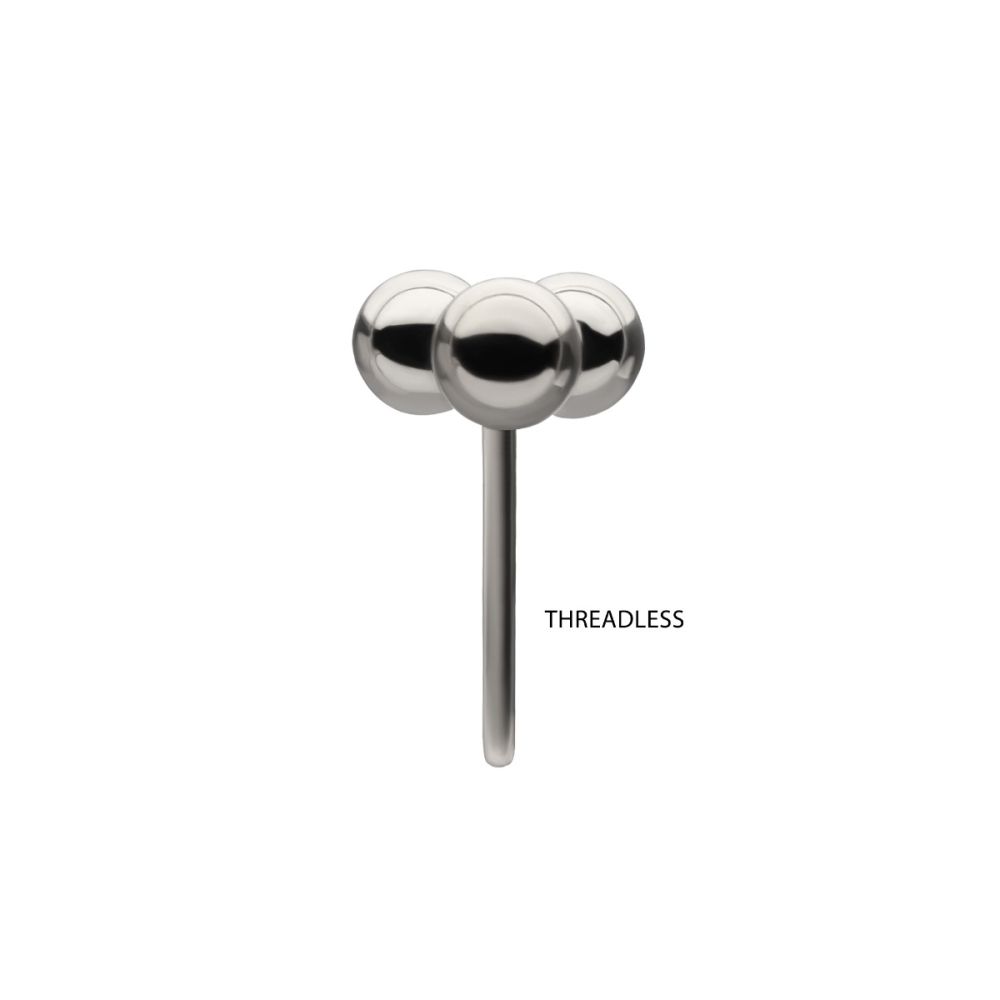 TITANIUM THREADLESS TRINITY BALL TOP