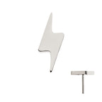 TITANIUM THREADLESS WITH SHORT LIGHTNING BOLT TOP